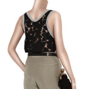 3.1 PHILLIP LIM- Lace-back jersey tank